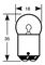 R209 - 12V 5W SBC BA15d Car Side & Tail Light Bulb