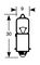 R434 - H6W 12V 6W Miniature Halogen Car Bulb
