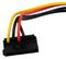 SATAPOWADAPR - Molex LP4 Male to 90 Degree SATA Female Power Cable Adaptor, 0.15m