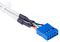 USBPLATE4 - 4x USB 2.0 Female to 2x 10 Pin IDC Motherboard Header Female Slot Plate Adaptor