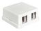 KH2 - 2 Port Keystone Housing - 59.0 x 61.5 x 28.5mm