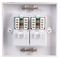 SX7062M/PG - 1-Gang Twin RJ45 Cat6 Socket Faceplate, White