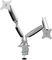 3279 - M Deskmount Dual Arm Gas Spring Monitor Desk Mount VESA 15-27", Silver
