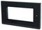 KPL4BK - 2 Gang Euro Style Faceplate for 4 Modules, Black