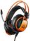 CND-SGHS5A - Corax Stereo Gaming Headset, Black / Orange