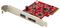 PEXUSB311A1E - 2 Port USB 3.1 10Gb/s and eSATA PCI-Ex Controller Card, 1x USB-A 1x eSATA