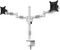 7350073735181 - M Officeline Deskmount Dual Monitor Mount with Extended Arms VESA 15-30", White