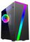 CIT SEVEN - Seven Micro ATX PC Tower Case with Halo LED Fan, Black