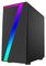 CIT SEVEN - Seven Micro ATX PC Tower Case with Halo LED Fan, Black