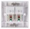 SX7066MWH - Cat5e/Cat6 RJ45 Soft Edge Twin Faceplate, White