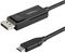 CDP2DP1MBD - Bi-Directional USB-C to DisplayPort 1.2 Lead, 1m Black