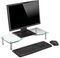MP1003 - Glass Monitor Stand, Clear Glass