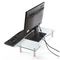 MP1003 - Glass Monitor Stand, Clear Glass