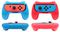 SUB-5490 - Duo Control Grips For Nintendo Switch Joy-Cons, Red and Blue