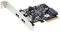 PEXUSB312A3 - 2 Port USB 3.2 Gen 2 10Gb/s PCI-Ex Card, 2x USB-A