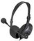 DH-440-USB - USB Over-Head Stereo Headphones with Microphone, Black