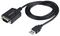 1P3FPC-USB-SERIAL - USB to RS232 Serial Adaptor Cable with COM Retention, 1m