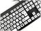 KYB-RAINBOW2-BLK - Rainbow 2 High Contrast Wired USB Keyboard, Black / White