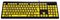 KYB-RAINBOW2-VIS - Rainbow 2 High Contrast Wired USB Keyboard, Yellow