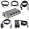 5G4AIBS-USB-HUB-EU - Switchable 4 Port USB 3.2 Gen 1 Expansion Hub, USB-A/USB-C to 4x USB-A