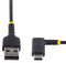 R2ACR-30C-USB-CABLE - USB A Plug to Right Angled USB-C Plug Heavy Duty Charging Lead, 300mm