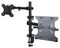 A2-LAPTOP-DESK-MOUNT - Adjustable Desk Monitor and Laptop Mount, Laptop up to 16.5" / Monitor up to 34"