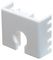 FJKJEWH#24 - Low Profile Cat5e RJ45 Euro Outlet, White 24 Bulk Pack