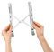 00053047 - Aluminium Folding Laptop Stand up to 15.4", Silver
