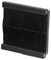 XBRBK - 50x50mm Single Gang Brush Module for Euro Faceplate, Black