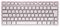 JK-7100GB-19 - KW 7100 MINI BT Compact Wireless Bluetooth Keyboard, Cherry Blossom
