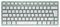 JK-7100GB-18 - KW 7100 MINI BT Compact Wireless Bluetooth Keyboard, Agave Green