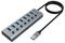AK-HB-21BKCM - Connect 7 IPS 7 Port USB 3.2 Gen 1 Hub with Individual Switches