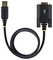 1P3FFCB-USB-SERIAL - USB to RS232 Serial Adaptor Cable with COM Retention & LED Indicators, 1m