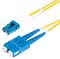 SMLCSC-OS2-10M - Single Mode OS2 LC-SC Duplex LSOH Fibre Optic Patch Lead, 10m