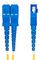 SMLCSC-OS2-10M - Single Mode OS2 LC-SC Duplex LSOH Fibre Optic Patch Lead, 10m