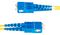 SMLCSC-OS2-10M - Single Mode OS2 LC-SC Duplex LSOH Fibre Optic Patch Lead, 10m