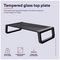 25271 - Monta Tempered Glass Monitor Stand, Black
