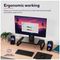 25271 - Monta Tempered Glass Monitor Stand, Black