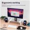 25351 - Monta Tempered Glass Monitor Stand, White