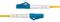 SPSMLCSC-OS2-1M - Single Mode OS2 LC-SC Simplex LSOH Fibre Optic Patch Lead, 1m