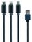 CC-USB2-AM31-1M - USB 3-in-1 Lightning USB-C Micro USB Charging Cable, 1m