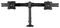 ARMBARDUOG - Horizontal Dual Monitor Arm Clamp / Grommet Mount, up to 27"