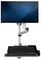 WALLSTSI1 - Wall Mount Standing Workstation with Full Motion Monitor & Keyboard Arms