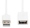 USBEXTPAA3MW - USB-A Plug to USB-A Socket USB 2.0 Extension Lead, 3m White
