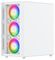 LUCID-WHT - Lucid Micro ATX / Mini ITX aRGB Gaming Case, White