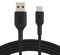 CAB002BT1MBK - BoostCharge Braided USB-A to USB-C Lead, 1m Black
