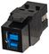 KCUAB3BK - Reversible USB-A Female to USB-B Female Keystone Coupler, Black