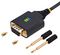 1P1FFCN-USB-SERIAL - USB to Null Modem Serial Adaptor Cable with LED Indicators, 0.3m