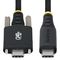 S2CEPR3M-USBSL-CABLE - USB-C Plug to USB-C Plug USB 2.0 USB-IF Certified Screw Locking Charging Lead, 3m Black