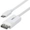 CDP2DP2MBW - Bi-Directional USB-C to 4K 60Hz DisplayPort 1.2 Lead, 2m White